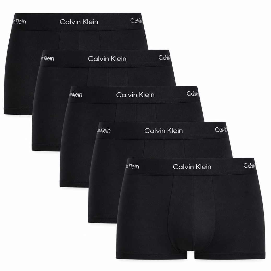 Calvin Klein Icon 5-pack low rise trunk zwart